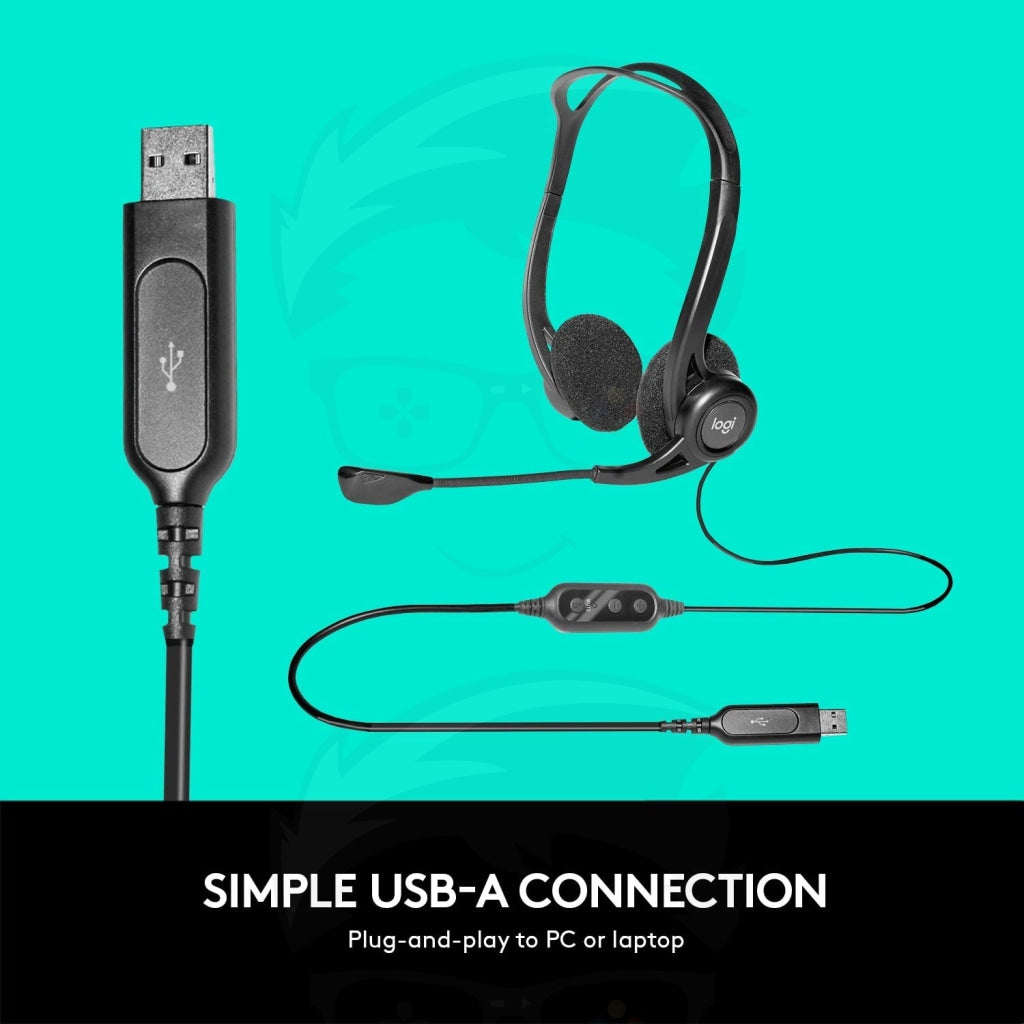 Logitech 960 USB Noise-cancelling w/ Mute Button Stereo Headset Logitech 960 USB Noise-cancelling w/ Mute Button Stereo Headset